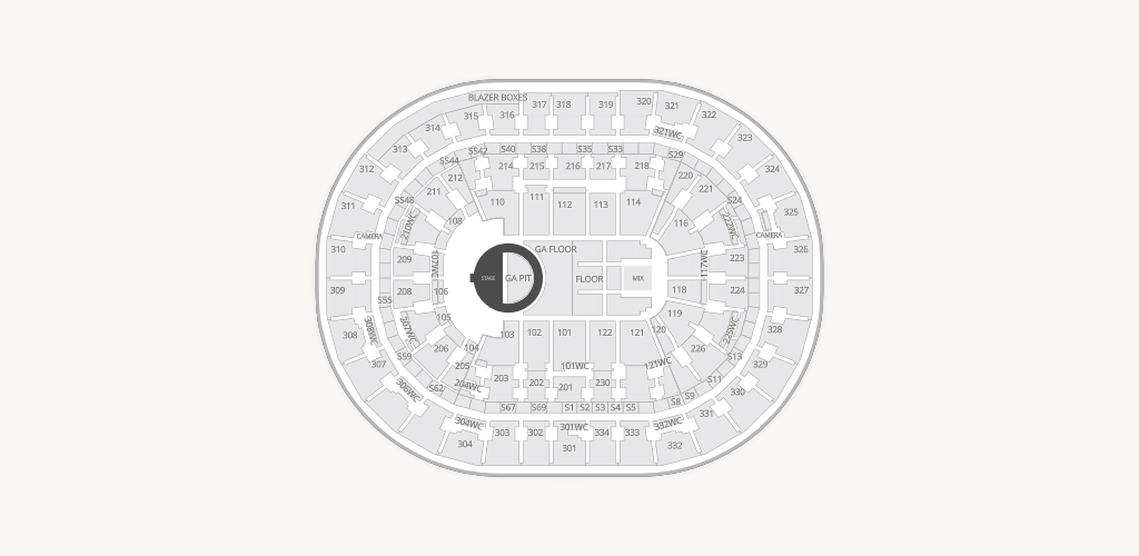 Moda Center Seating Chart