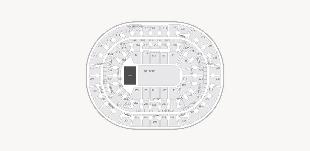 Moda Center Seating Chart