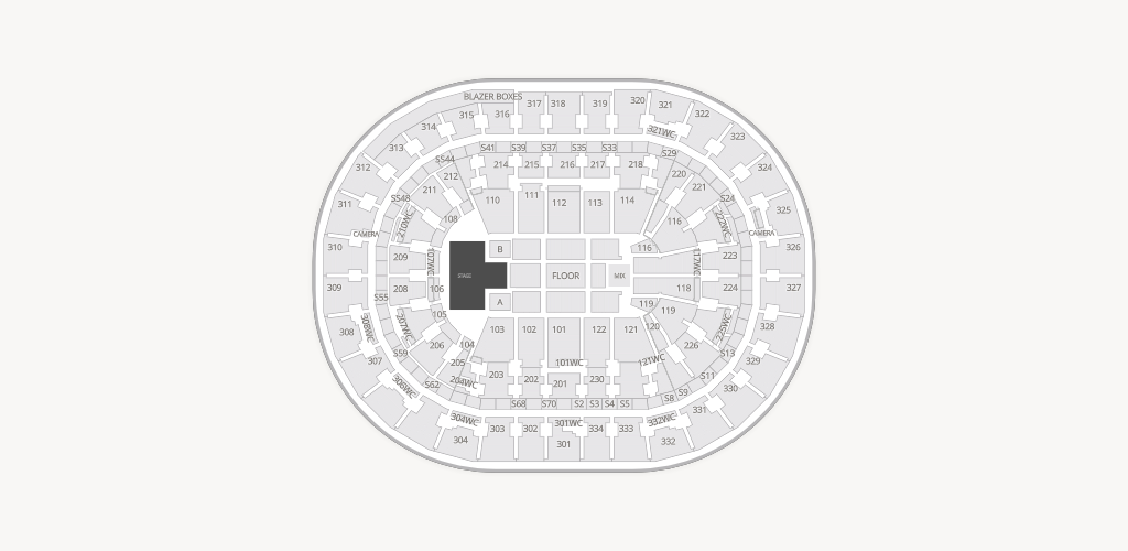Moda Center Seating Chart
