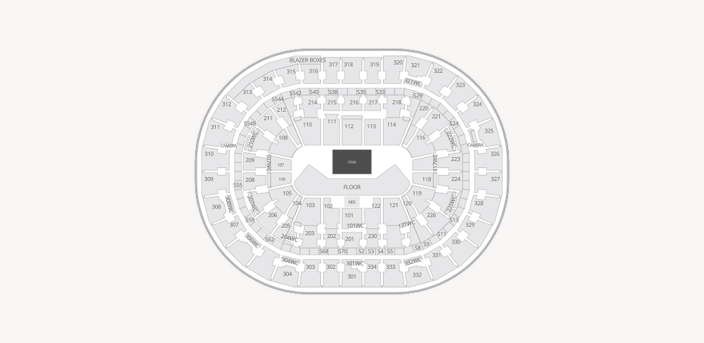 Moda Center Seating Chart