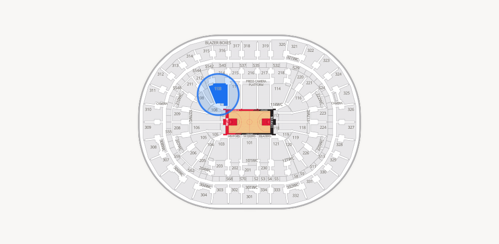 Moda Center Seating Chart