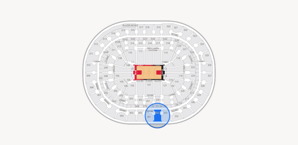 Moda Center Seating Chart