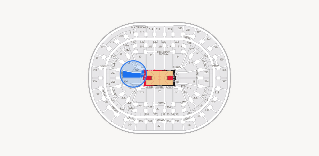 Moda Center Seating Chart