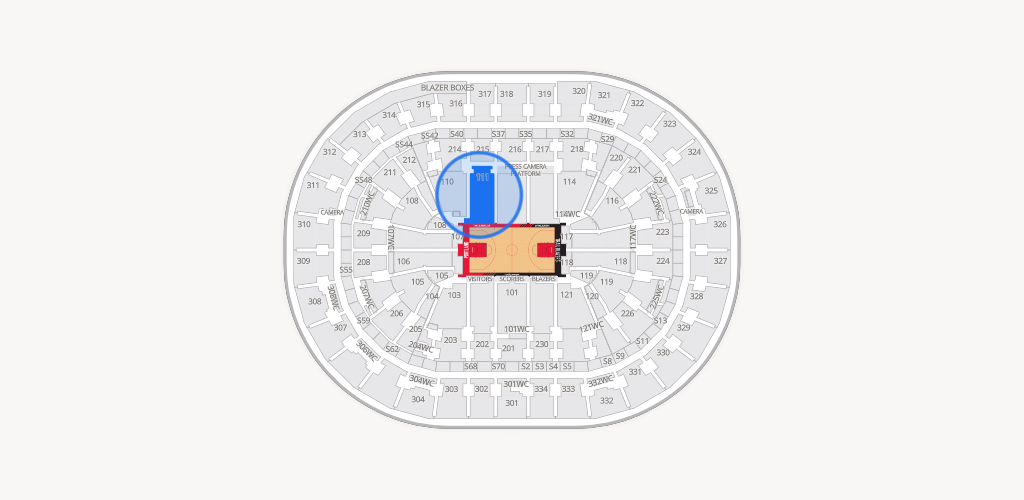 Moda Center Seating Chart