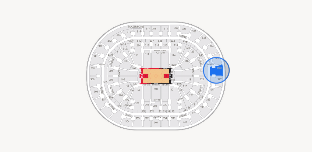 Moda Center Seating Chart