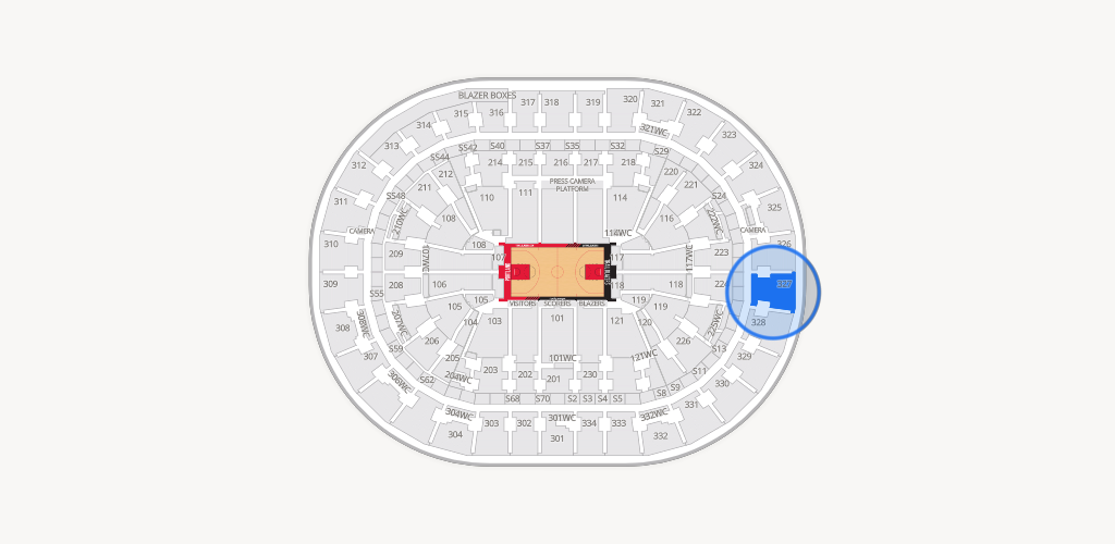 Moda Center Seating Chart