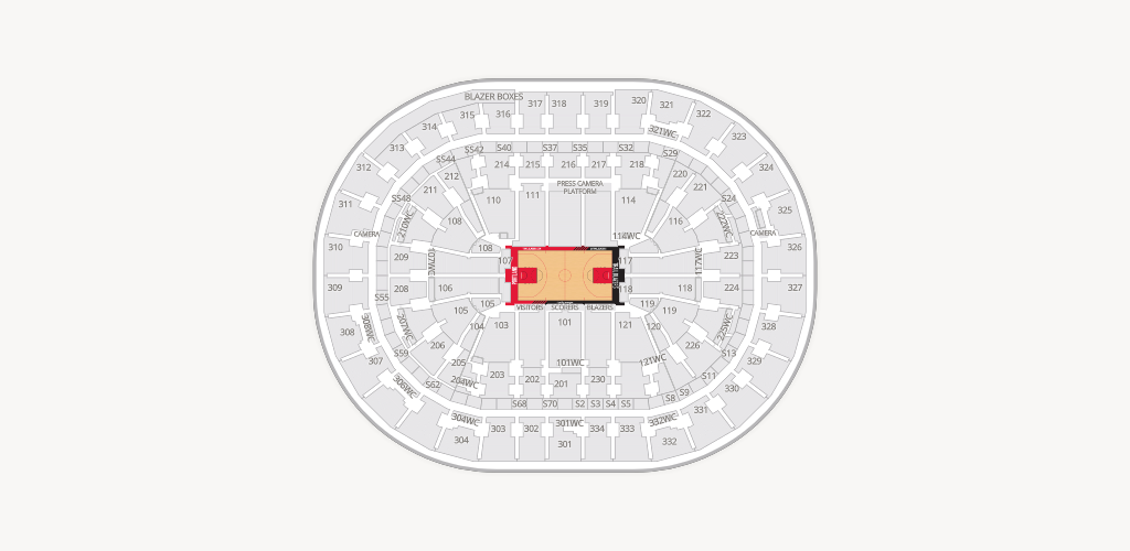 Moda Center Seating Chart