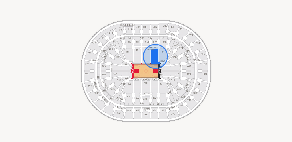 Moda Center Seating Chart