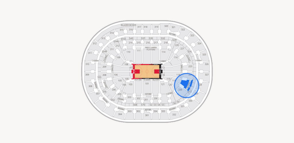Moda Center Seating Chart