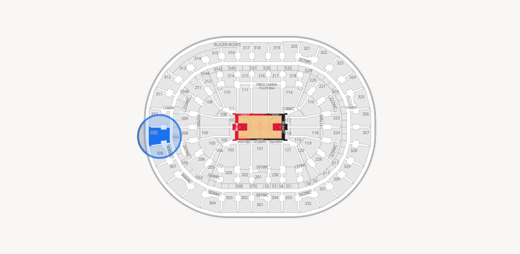 Moda Center Seating Chart