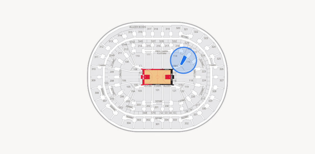 Moda Center Seating Chart