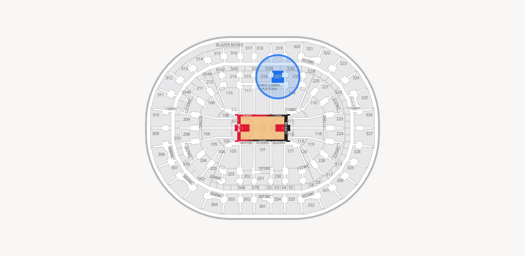 Moda Center Seating Chart