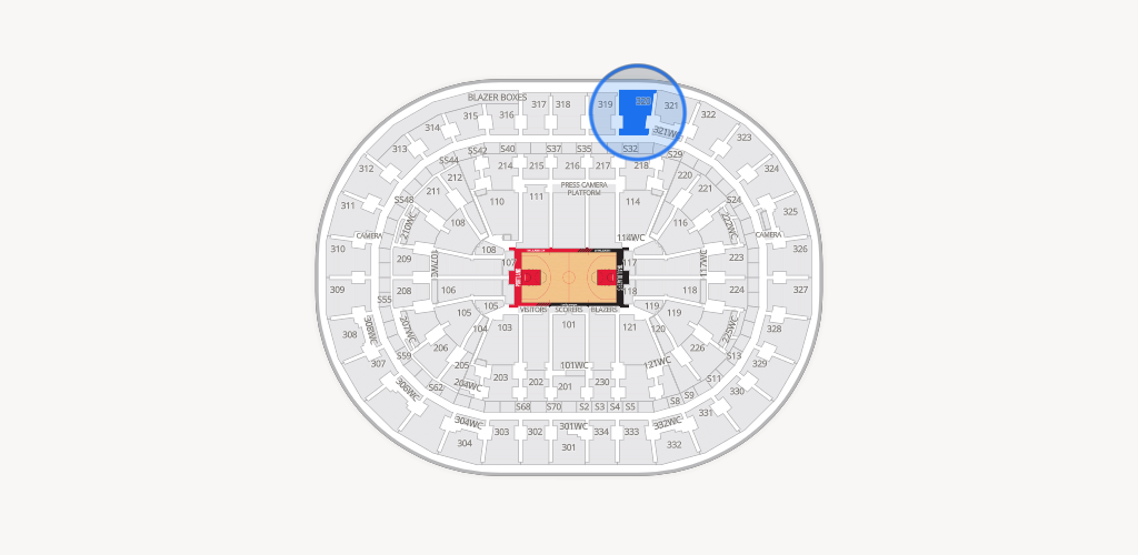 Moda Center Seating Chart