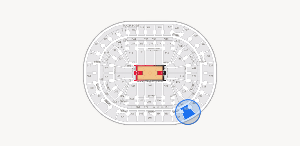 Moda Center Seating Chart