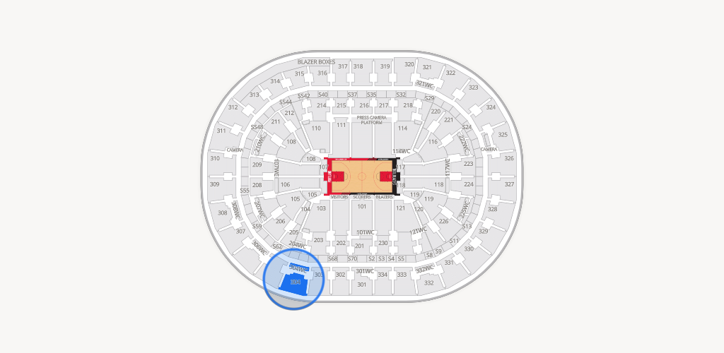 Moda Center Seating Chart