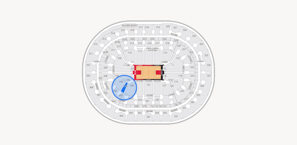 Moda Center Seating Chart