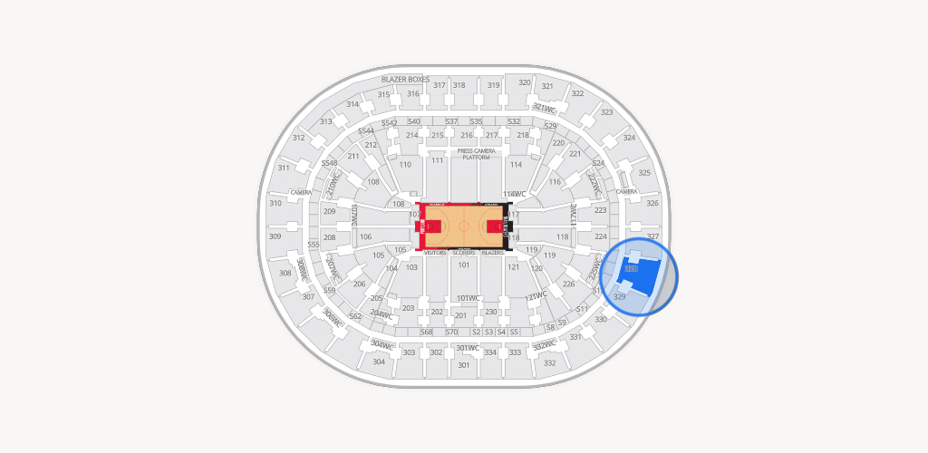 Moda Center Seating Chart