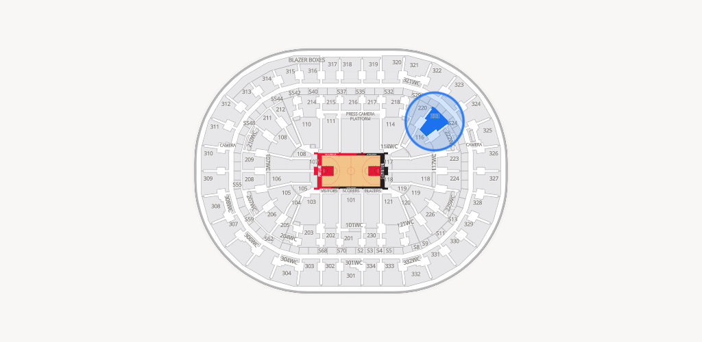 Moda Center Seating Chart