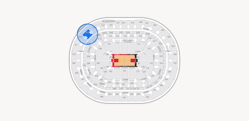 Moda Center Seating Chart