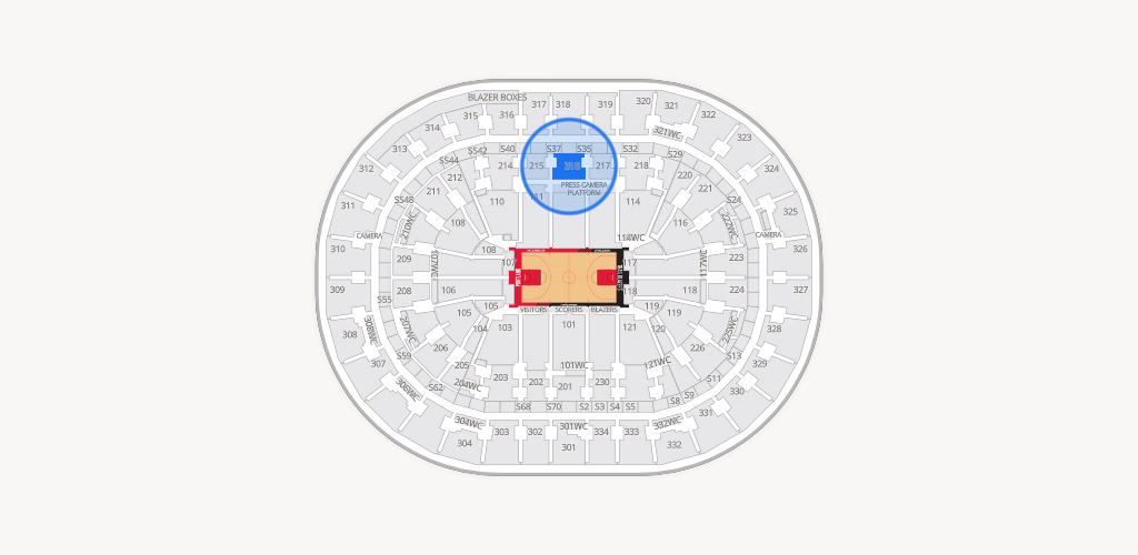 Moda Center Seating Chart