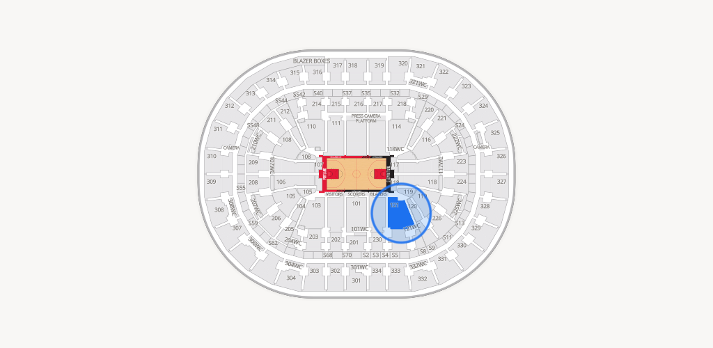 Moda Center Seating Chart