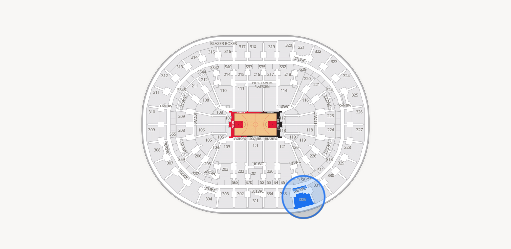 Moda Center Seating Chart