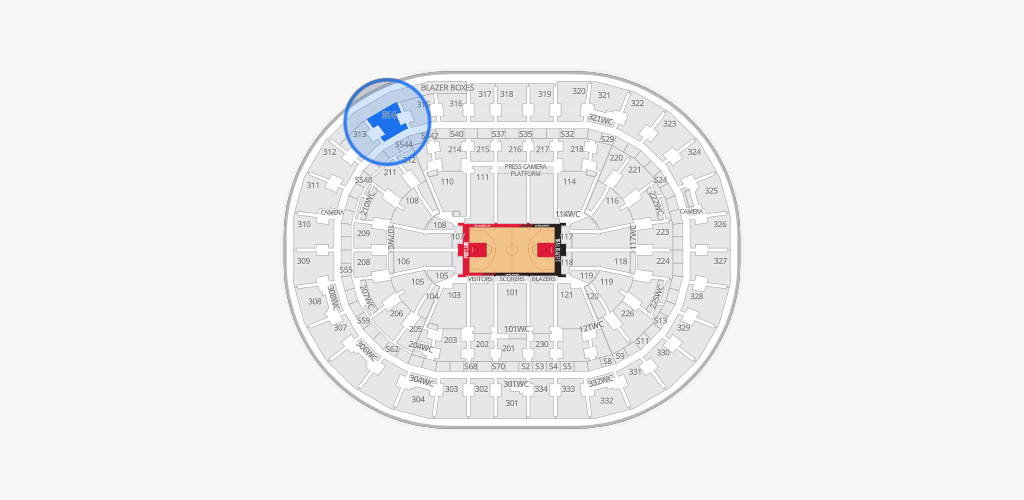 Moda Center Seating Chart