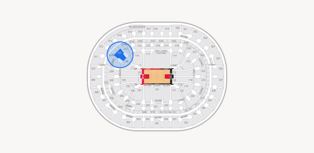 Moda Center Seating Chart