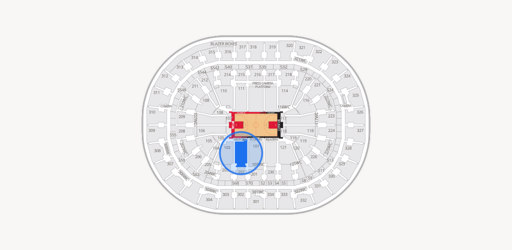 Moda Center Seating Chart