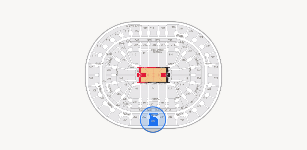 Moda Center Seating Chart