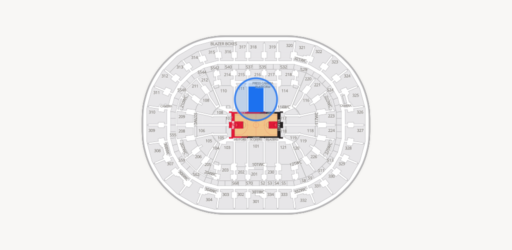 Moda Center Seating Chart