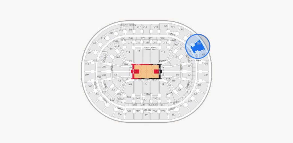 Moda Center Seating Chart