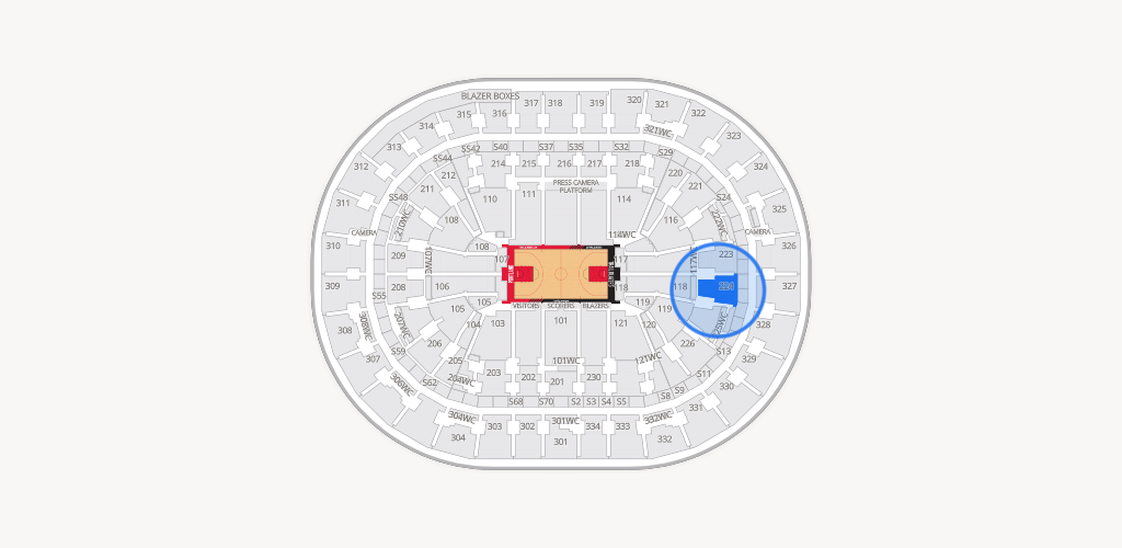 Moda Center Seating Chart