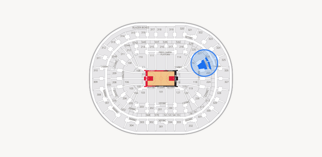 Moda Center Seating Chart