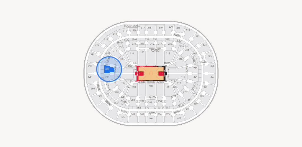 Moda Center Seating Chart