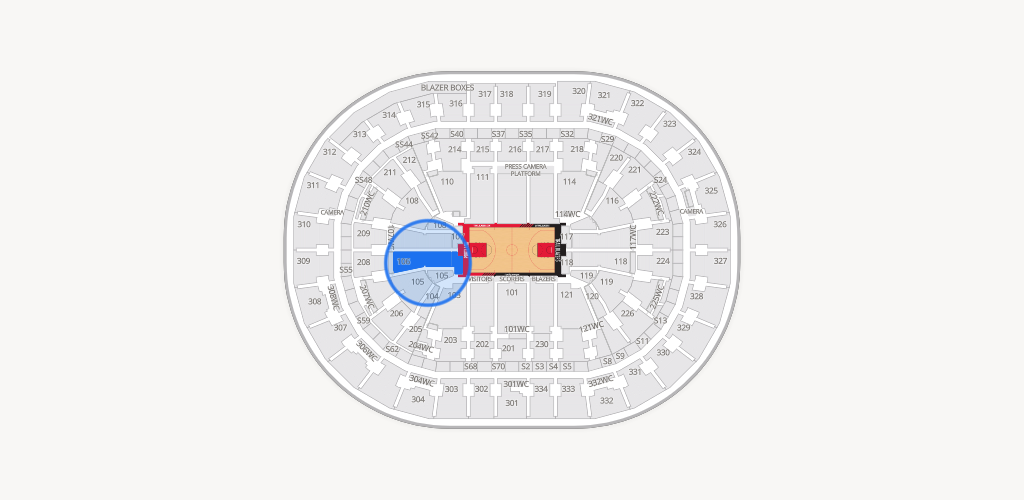 Moda Center Seating Chart