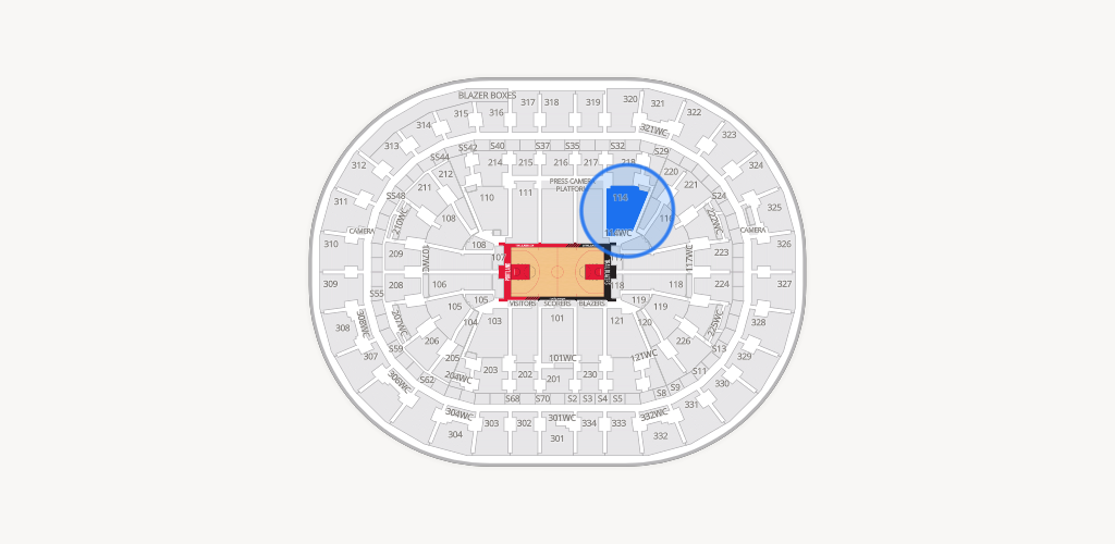 Moda Center Seating Chart