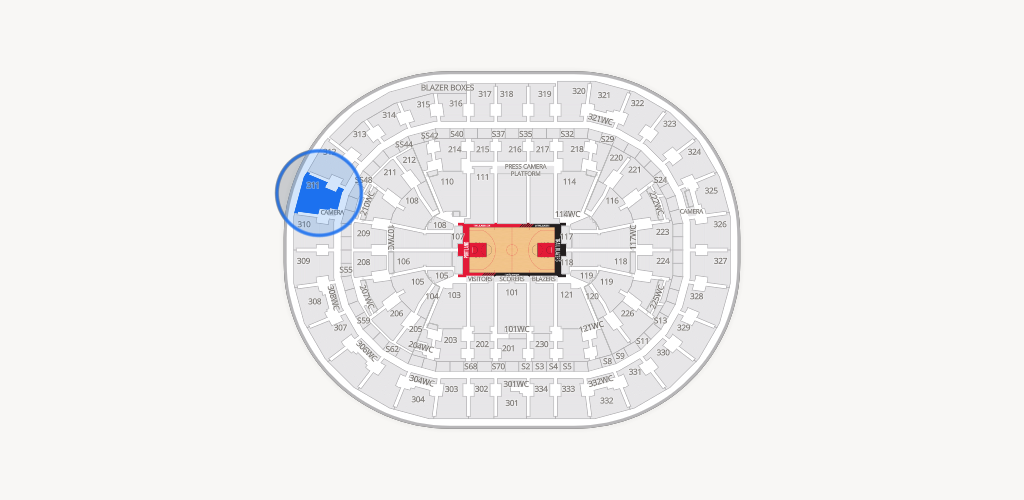 Moda Center Seating Chart