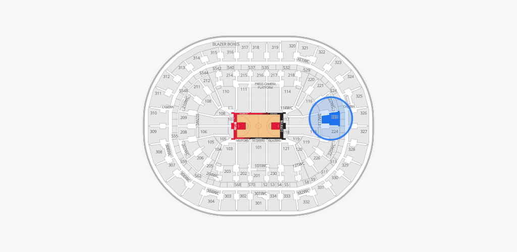 Moda Center Seating Chart
