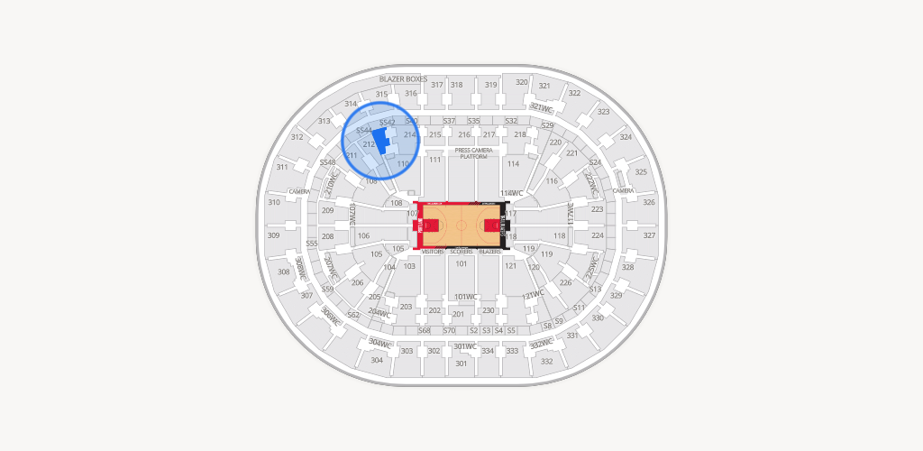 Moda Center Seating Chart