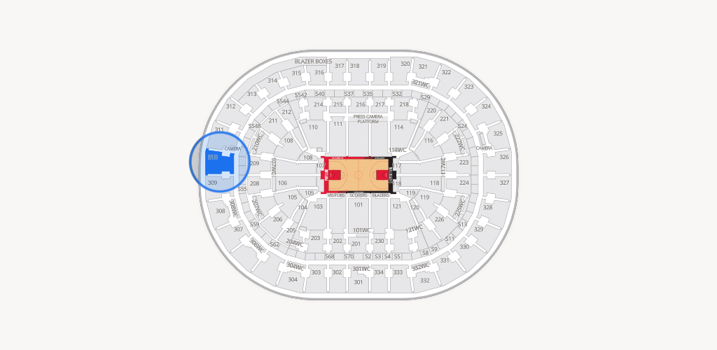 Moda Center Seating Chart