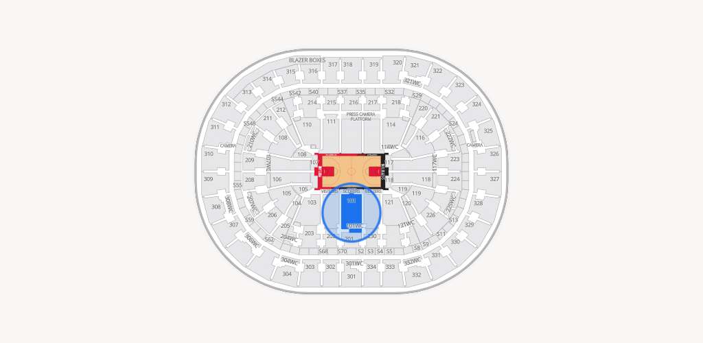 Moda Center Seating Chart