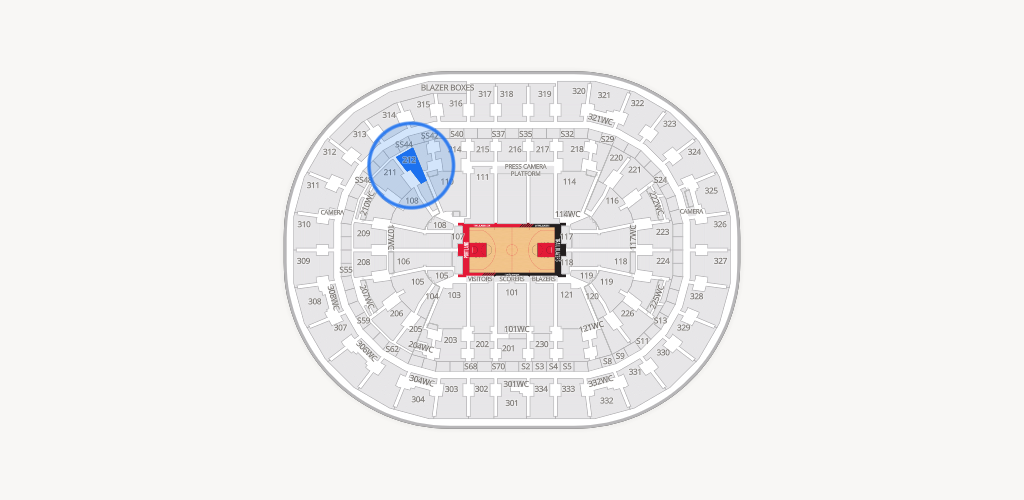 Moda Center Seating Chart