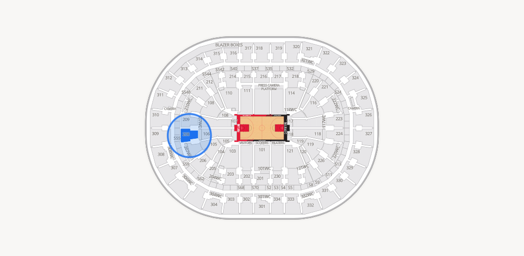 Moda Center Seating Chart
