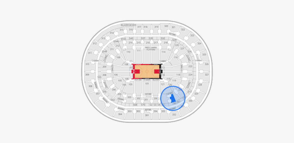 Moda Center Seating Chart