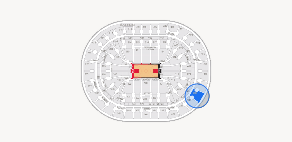 Moda Center Seating Chart