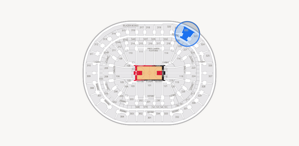 Moda Center Seating Chart