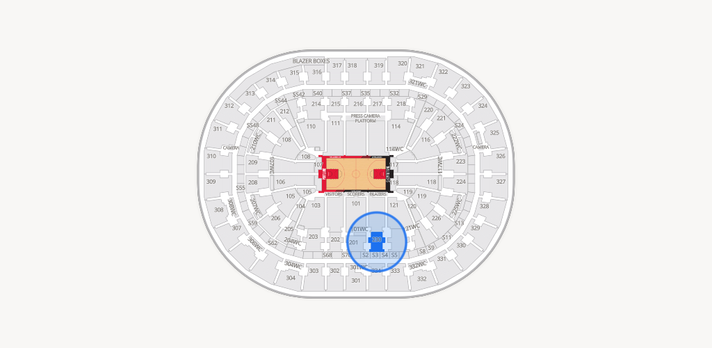 Moda Center Seating Chart