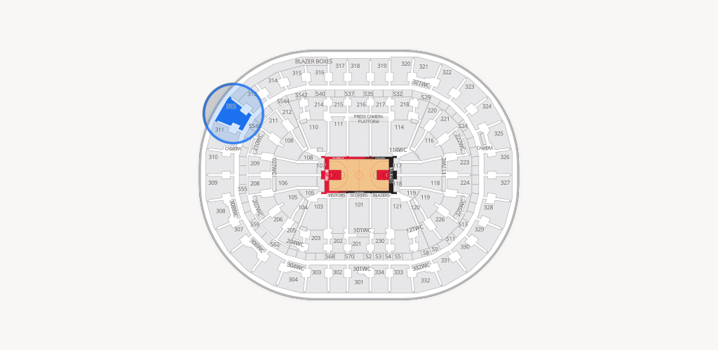 Moda Center Seating Chart