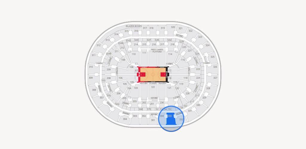 Moda Center Seating Chart